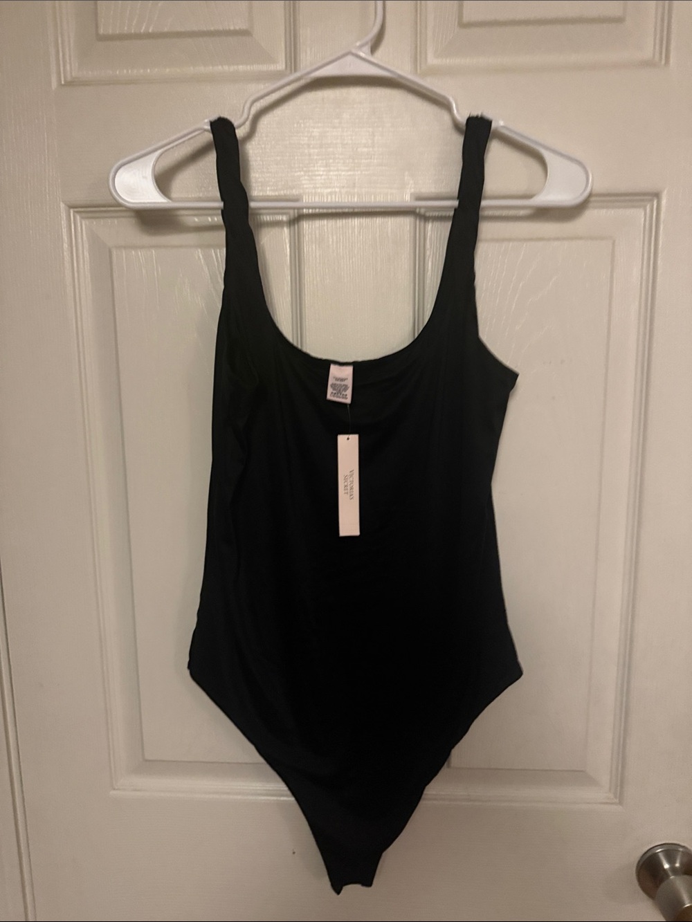 Victoria's Secret Black Scoop Neck Bodysuit